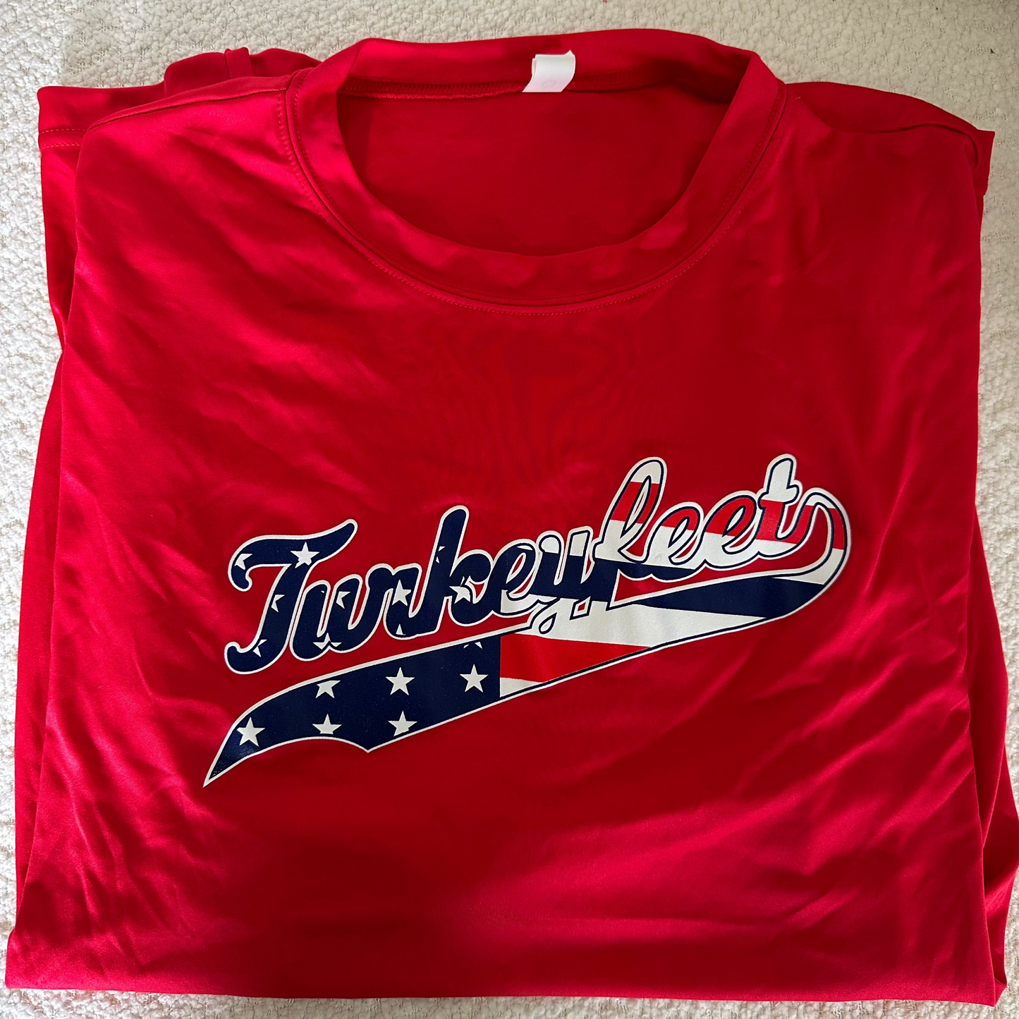 Turkey Feet American Flag Tech Shirt