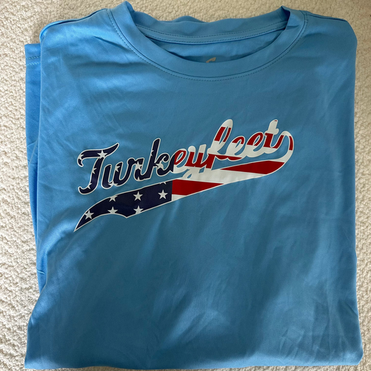Turkey Feet American Flag Tech Shirt