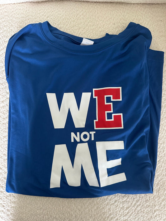 WE Not ME Short Sleeve Tech Shirt (Royal Blue)